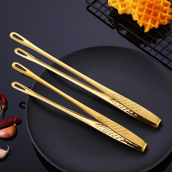 1PC Stainless Steel Barbecue Tongs