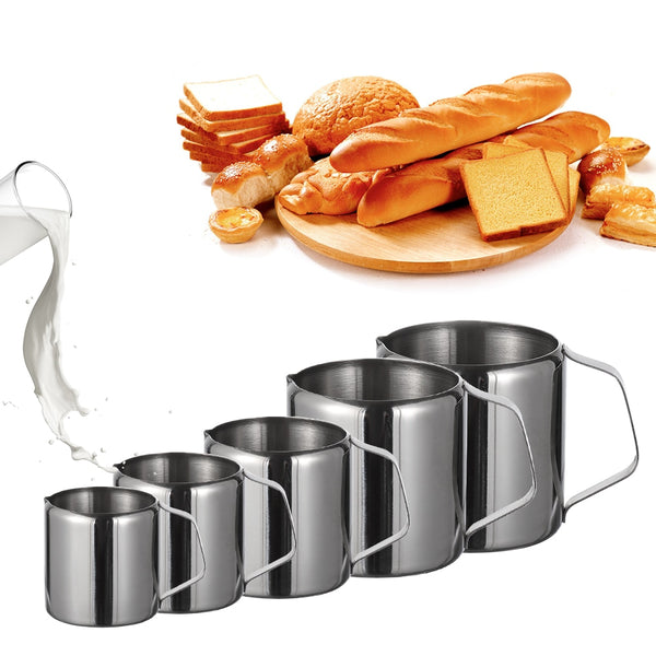 5 size Stainless Steel Coffee Cream Pitcher Cup