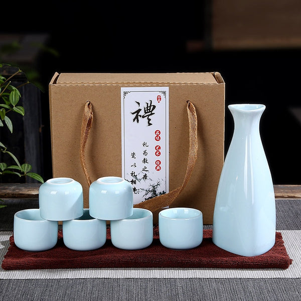 Ceramic Wine Jug With Environmental Protection Box