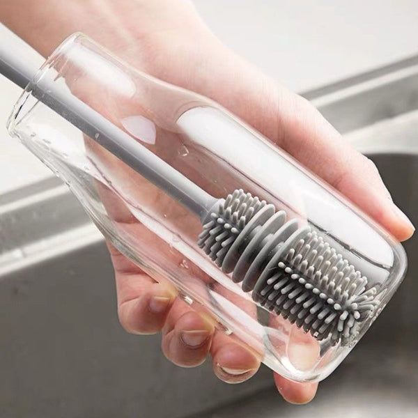 xiaomi Silicone Cup Brush Cup Scrubber Glass Cleaner Kitchen Cleaning Tool Long Handle Drink Wineglass Bottle Cup Cleaning Brush