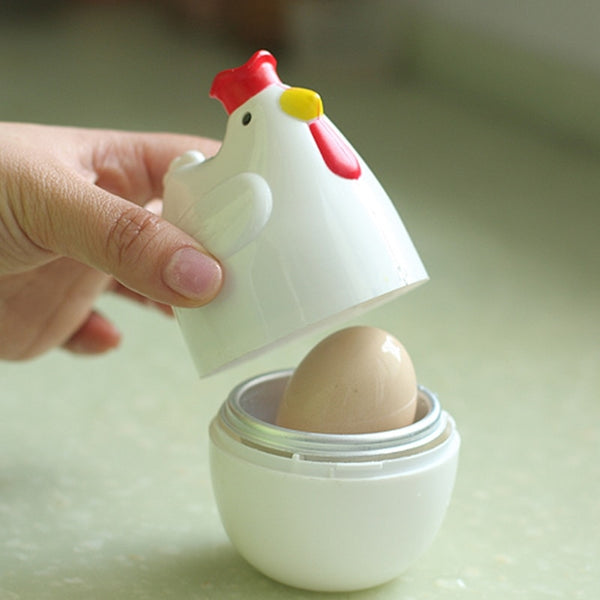 Home Chicken Shaped Microwave Eggs Boiler Cooker Kitchen Cooking Appliance