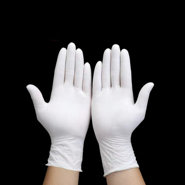 Disposable Nitrile Gloves White Latex Free Powder-Free Glove Small Medium Large S M L Synthetic Woman Man Work Hand Protection