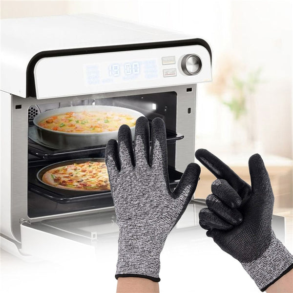 1Pair BBQ Grilling Cooking Gloves Extreme Heat Resistant Oven Welding Gloves High Temperature Kitchen Barbecue Glove Preventor