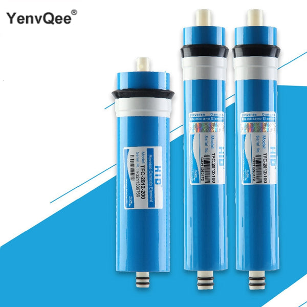 YenvQee Reverse Osmosis RO Membrane Replacement 50GPD/75GPD/100GPD/125GPD/200GPD/300GPD/400GPD For Reverse Osmosis System