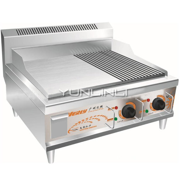 Electric Griddle Electric Teppanyaki Machine Half-flat Half-currogated Electric Griddle VEG-924