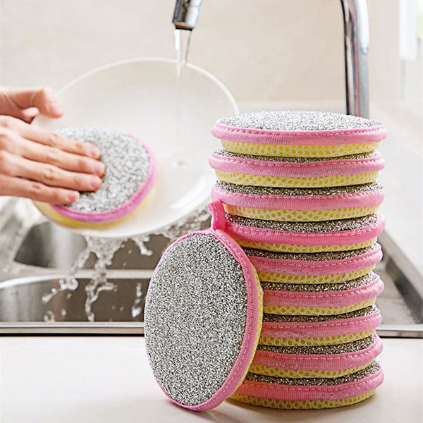 5/10Pcs Double Side Dishwashing Sponge