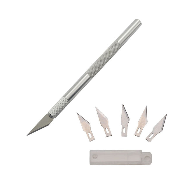 Metal Scalpel Knife Tools Kit Non-Slip Blades Engraving Knife Mobile Mobile Phone Film Paper Cut Handicraft Carving Tools #11