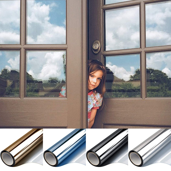 2/3/5 Meter One Way Mirror Window Film Privacy Sun Blocking Heat Control Anti UV Reflective Self Adhesive Window Tint for Home