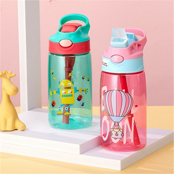 Kids Drinking Straw Water Bottle