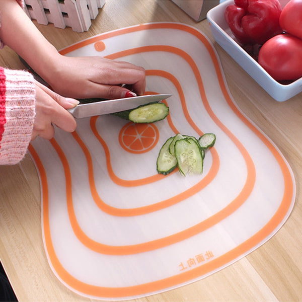 Kitchen Plastic Transparent Cutting Board Non-slip Vegetable Meat Cutting Board Chopping Block Kitchen Accessories Fruit Tool