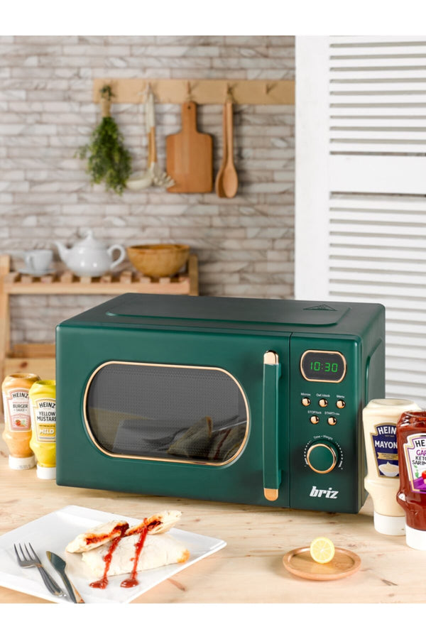 Br1020 Digital Retro Green Microwave Oven