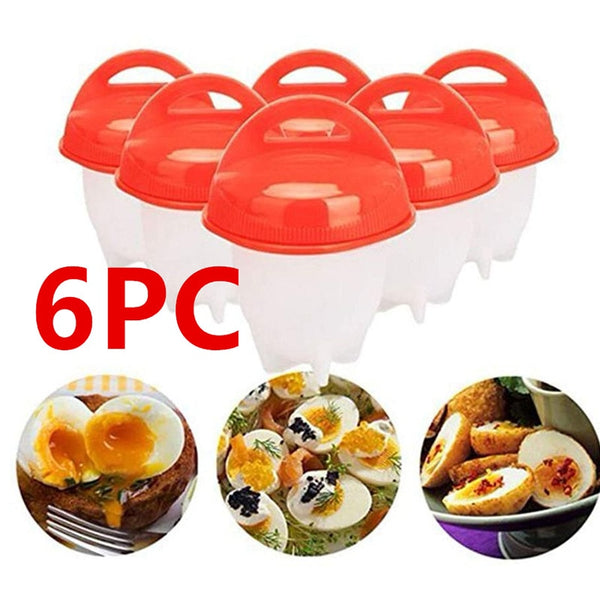 6PCS/3PCS Set Egg Poachers Cooker Silicone Non-Stick Boiler Cookers Pack Boiled Eggs Mold Cups Steamer Kitchen Gadgets Tools