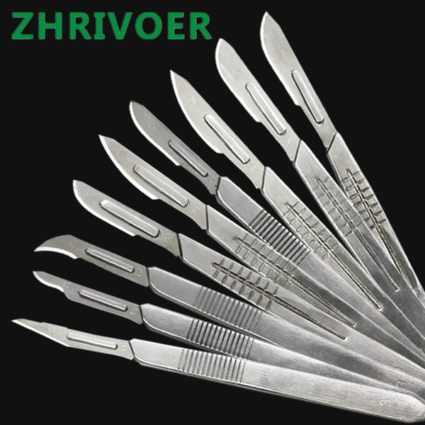 Metal Scalpel 11 Antiskid Knife Craft Carving Knife Mobile Phone Notebook Computer PCB Maintenance Manual Tool Blade