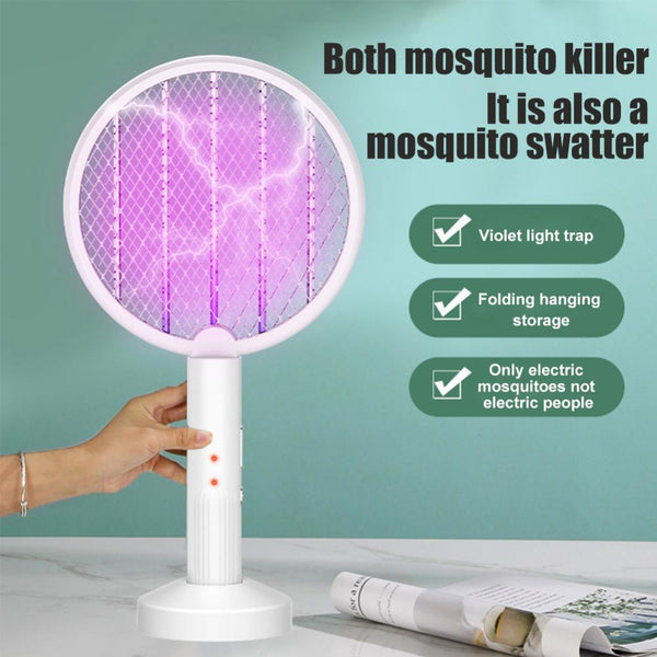 3500V Bug Zappers Electric Mosquito Killer Racket Swatter Zapper USB Rechargeable Summer Flies Killer Trap Fly Bat Swatter