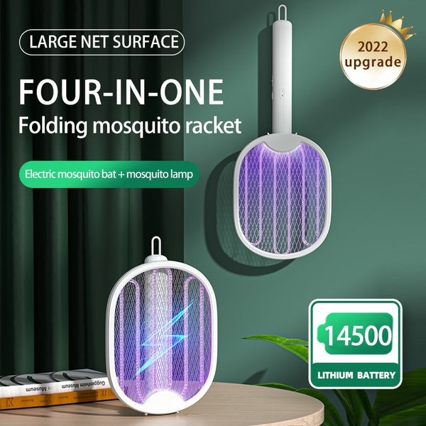 Foldable Electric Mosquito Zapper Raqueta Mata Electrico USB Rechargeable Zanzare Mata Fly Killer Tue Mouche de Anti Mosquitos