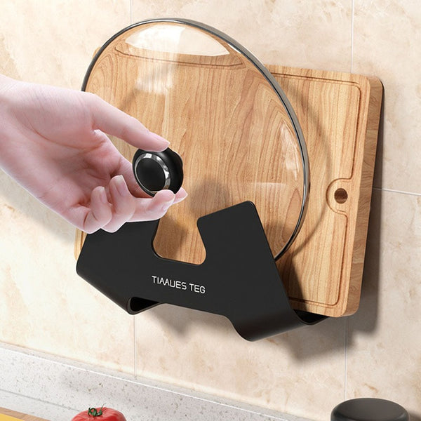 Multifunction Lid Rack Holder Wall Mounted Pan Pot Pan Cover Stand Cutting Board Holder Kitchen Organizer tools  Accessories