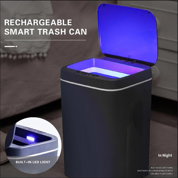 16L/12L Smart Trash Can Automatic Sensor Dustbin Electric Waste Bin Waterproof Wastebasket For Kitchen Bathroom Recycling Trash