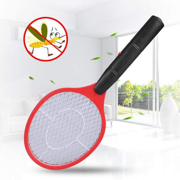 Electric Fly Swatter Mosquito Killer Pest Repeller Bug Zapper Racket Kills  Electric Mosquito Anti Fly Long Handle Summer Triple