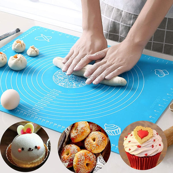 Silicone Baking Mat Non Stick Baking Pastry Mat Kneading Rolling Dough Pad Sheet Kitchen Tools