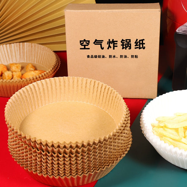 Special Paper for Air Fryer Baking Oil-proof and Oil-absorbing Paper for Household Barbecue Plate Food Oven Kitchen Pan Pad